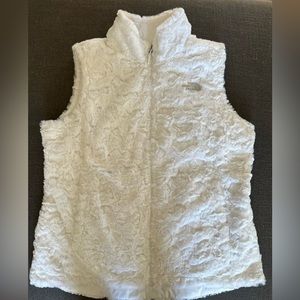 North Face vest, reversible White, size Large